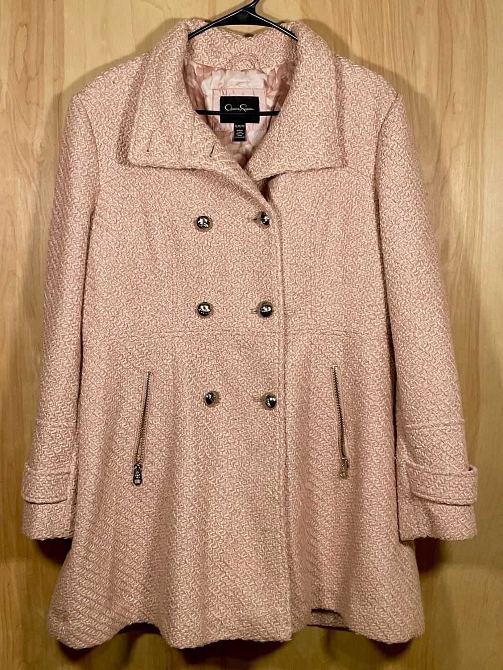 Jessica Simpson High Collar Double Breasted Winter Coat - EUC